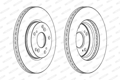 Диск тормозной передний FERODO DDF1539