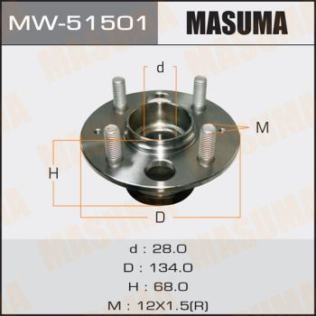 Ступица задняя Masuma MW51501