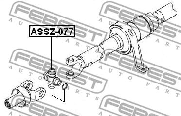 Крестовина карданного вала FEBEST ASSZ077