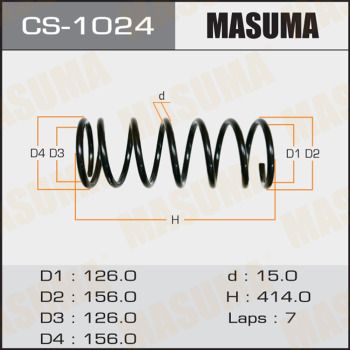 Пружина задняя Masuma CS1024