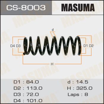 Пружина подвески Masuma CS8003