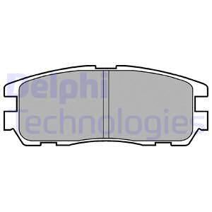 Колодки тормозные дисковые DELPHI LP965