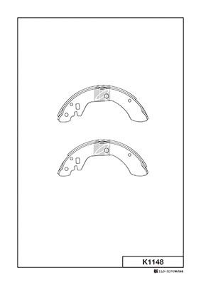 Колодки тормозные задние MK KASHIYAMA K1148