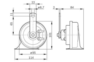 Сигнал звуковой Bosch 0986AH0502