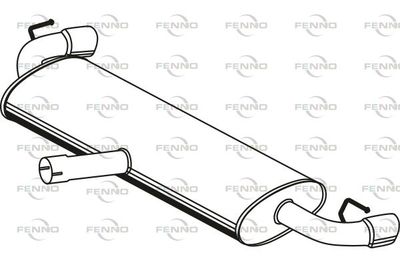 Глушитель задняя часть POLMOSTROW 1381