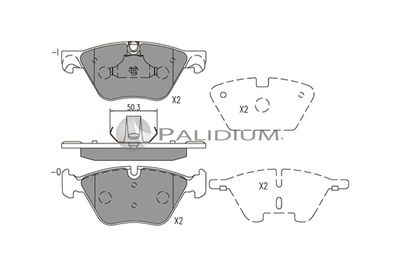 Ремонтный комплект тормозных накладок BMW 34118847064