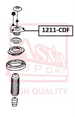 Опора амортизатора ASVA 1211CDF