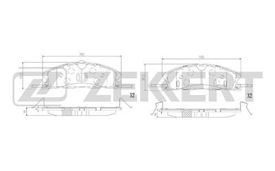 Колодки тормозные дисковые передние Zekkert BS3013