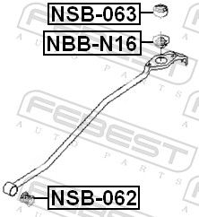Втулка NISSAN 345572F010