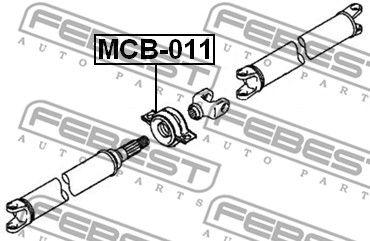 Подшипник подвесной вала карданного FEBEST MCB011