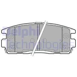Колодки тормозные задние DELPHI LP1988