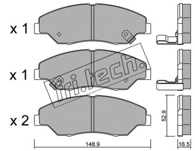 Колодки тормозные дисковые передние BESER 3850