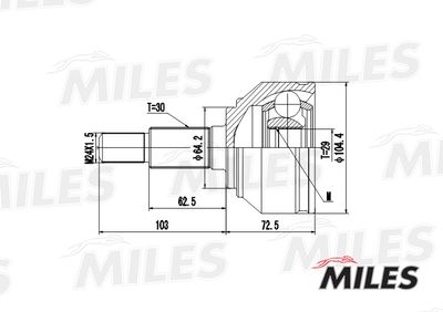 ШРУС наружный Miles GA20041