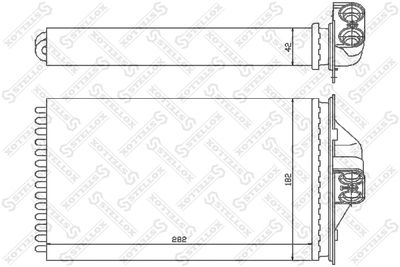 Радиатор отопителя STELLOX 1035089SX