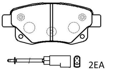 Колодки тормозные дисковые HSB HP9699