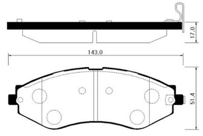 Колодки тормозные дисковые передние HSB HP2012