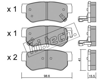 Колодки тормозные дисковые передние BESER 3740