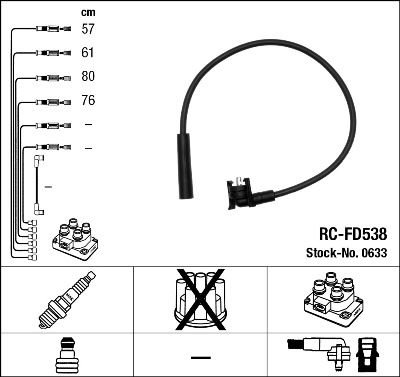 Комплект проводов NGK 0633