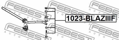 Тяга стабилизатора переднего FEBEST 1023BLAZIIIF