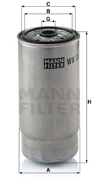 Фильтр топливный MANN-FILTER WK8457