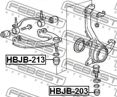 Пыльник опоры шаровой нижнего рычага FEBEST HBJB203