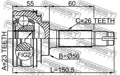 ШРУС наружный FEBEST 0110010