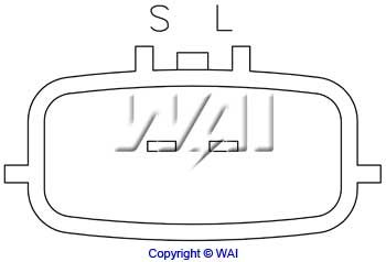 Регулятор напряжения генератора WAI IH766