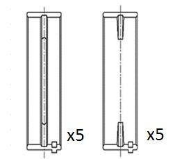 Вкладыш коренной KING MB5651SI025