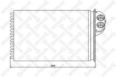 Радиатор отопителя STELLOX 1035091SX