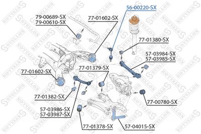 Тяга стабилизатора заднего STELLOX 5600220SX