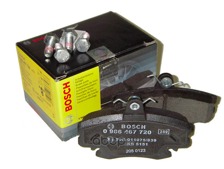 Колодки тормозные дисковые передние Bosch 0986467720