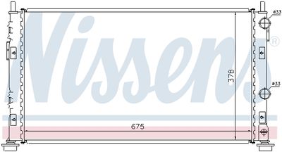 Радиатор системы охлаждения NISSENS 61003