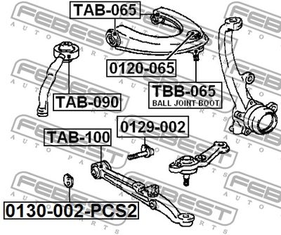 Шайба эксцентрика FEBEST 0130002PCS2