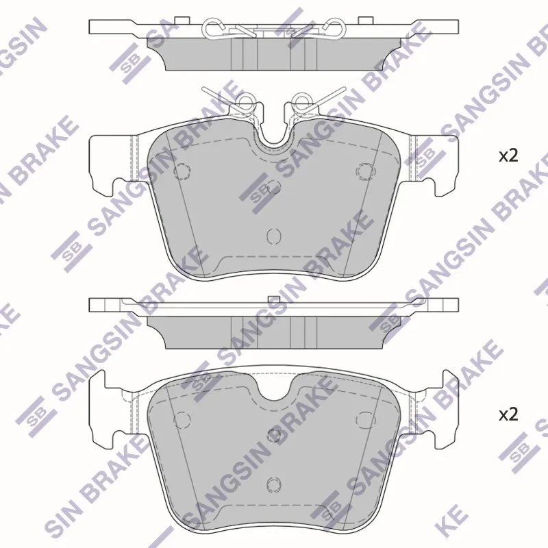 Колодки тормозные дисковые SANGSIN SP4069
