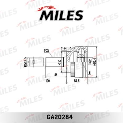ШРУС наружный Miles GA20284