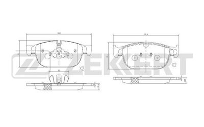Колодки тормозные дисковые передние Zekkert BS1428