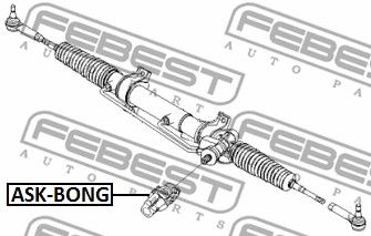 Вал карданный рулевой нижний FEBEST ASKBONG