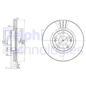 Диск тормозной DELPHI BG2697