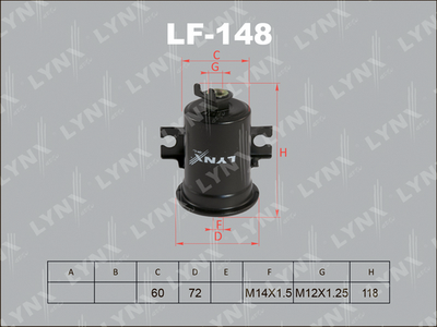 Фильтр топливный LYNXauto LF148