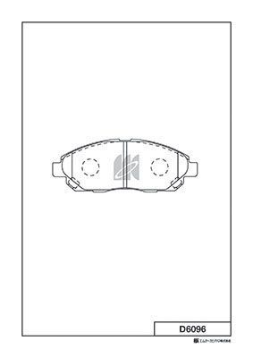 Колодки тормозные дисковые MK KASHIYAMA D6096