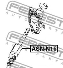 Вал карданный рулевой нижний FEBEST ASNN16