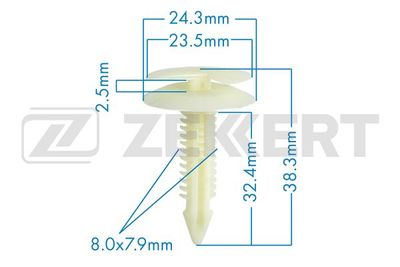 Клипса крепежная LEX WW11556