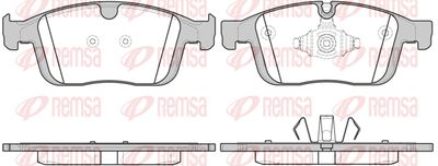 Колодки тормозные дисковые передние REMSA 168900