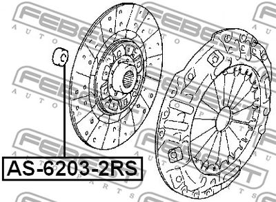 Подшипник шариковый FEBEST AS62032RS