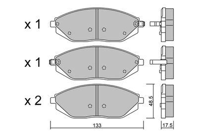 Колодки тормозные передние PMC PKC027