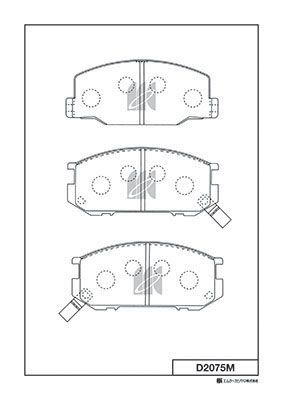 Колодки тормозные передние MK KASHIYAMA D2075M
