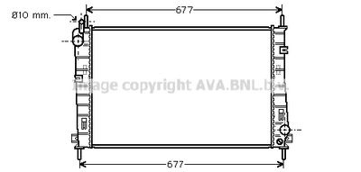 Радиатор системы охлаждения AVA FDA2335