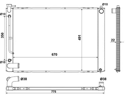 Радиатор NRF 53974