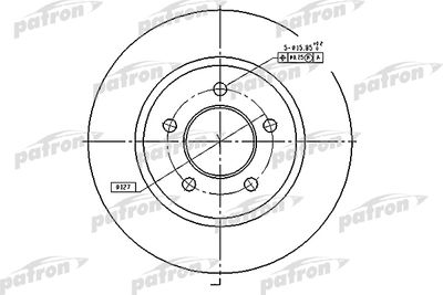 Диск тормозной передний PATRON PBD53019
