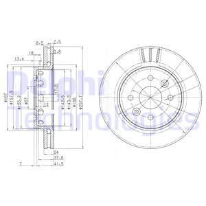 Диск тормозной DELPHI BG3803